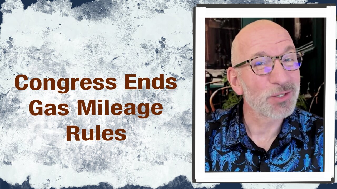 Congress ends Gas Mileage Rules