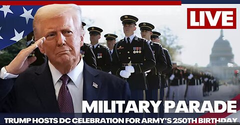 WATCH: Trump's military parade in DC honoring the army's 250th anniversary