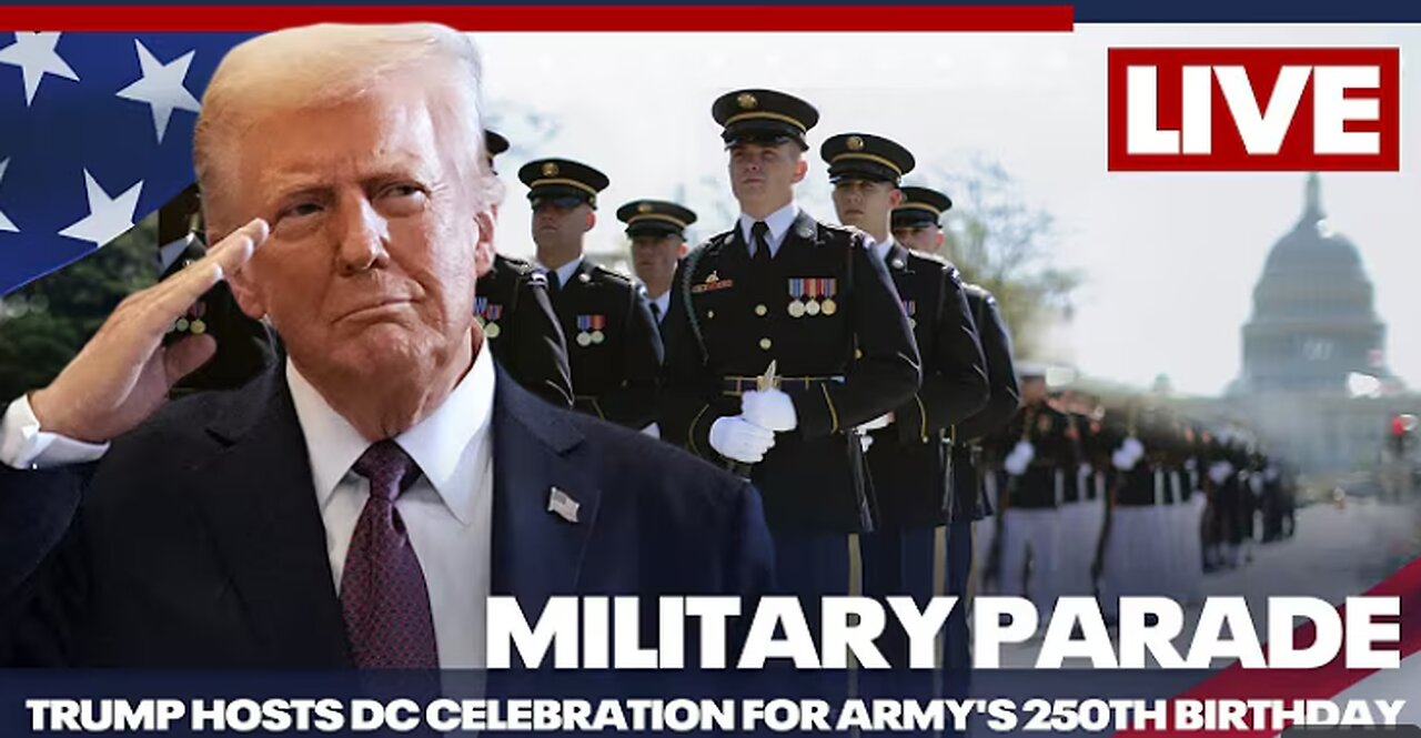 WATCH: Trump's military parade in DC honoring the army's 250th anniversary