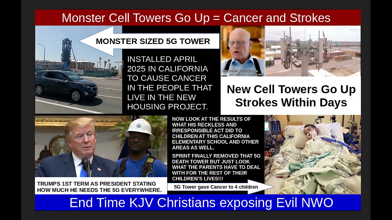 Monster Cell Towers Go Up = Cancer and Strokes