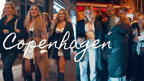 Copenhagen Nightlife 2025 EXTREME PARTY NIGHT Denmark 4k Walking Hot Girls