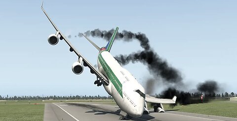B747 Loses Landing Gear on Final Approach | XP1