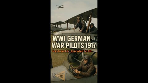 Sky Kings of WW1: Rare German Pilot Archives Restored & Upscaled! 🛩️👑