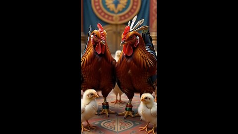 Something felt off with these fancy hens 😳🐔