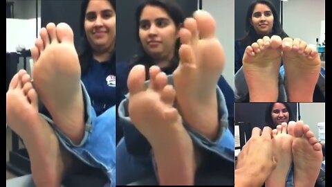 Video 16 - Public Feet Interview, Latina Slender Soles Tickling - Full 9 Min Vid Available