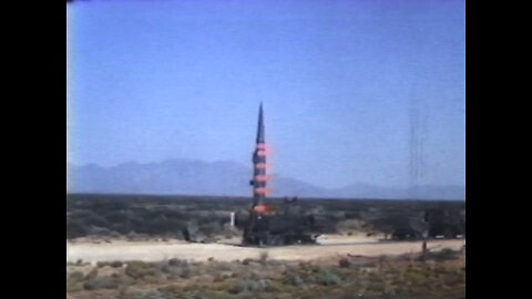 Pershing 1A missile launches