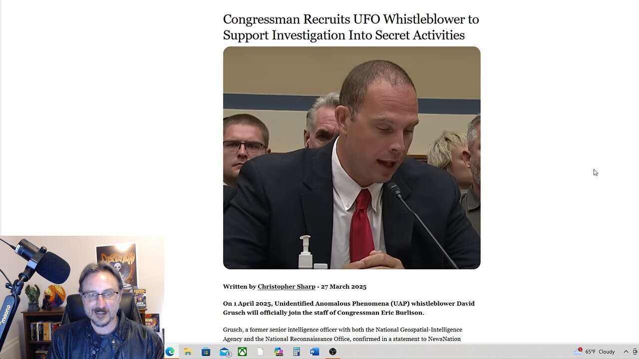 David Grusch Will Provide a "Rifle Shot" at UFO Disclosure! SCIF, Hostile Witnesses and More Coming!