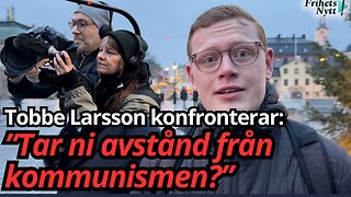 Konfronterar ETC, DN och SVT - "Tar ni avstånd från kommunism" - Tobbe Larsson
