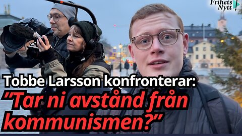 Konfronterar ETC, DN och SVT - "Tar ni avstånd från kommunism" - Tobbe Larsson