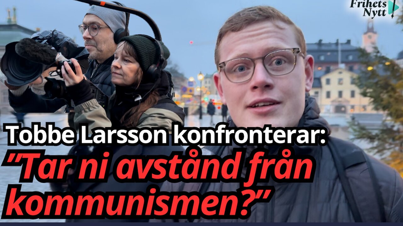 Konfronterar ETC, DN och SVT - "Tar ni avstånd från kommunism" - Tobbe Larsson