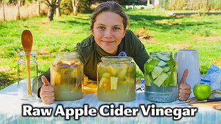 How To Make Real Raw Apple Cider Vinegar At Home - It's SUPER EASY!