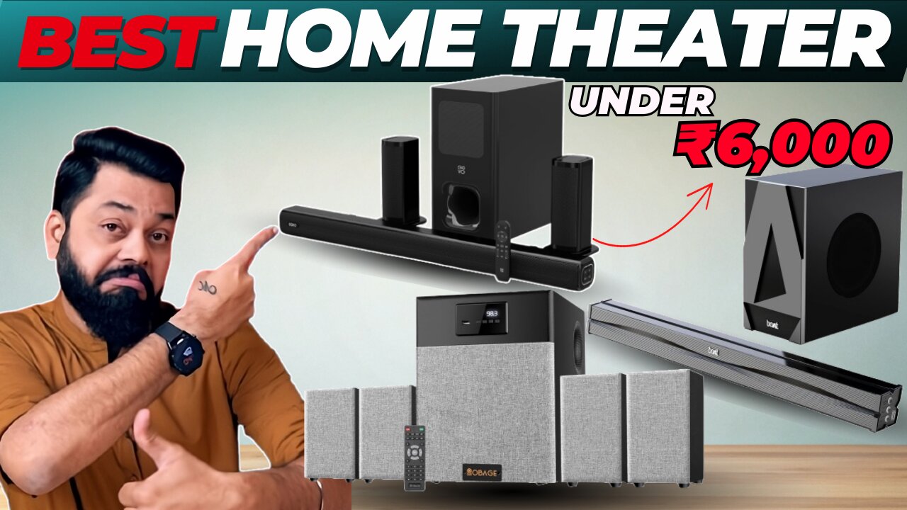 Best Home Theater Under ₹6000: Killer Sound on a Budget!" 🤩Top 3 Best Home Theater 2025