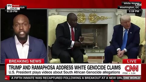 South African President humiliated as Trump shows shocking footage of white farmer murders