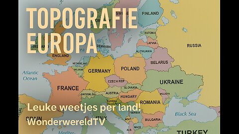 Topografie Europa deel I