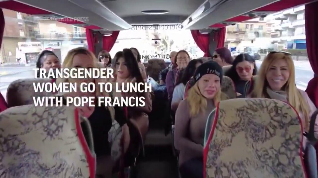 Never forget that the Pope invited 40+ Cross Dressing Men to visit with him for lunch