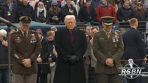 WATCH: President Trump walks onto the field for the 126th annual Army-Navy game.