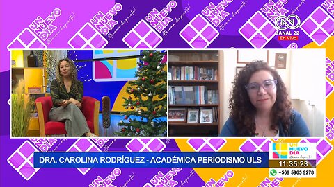 Dra. Carolina Rodríguez Académica de periodismo de la Universidad de La Serena.