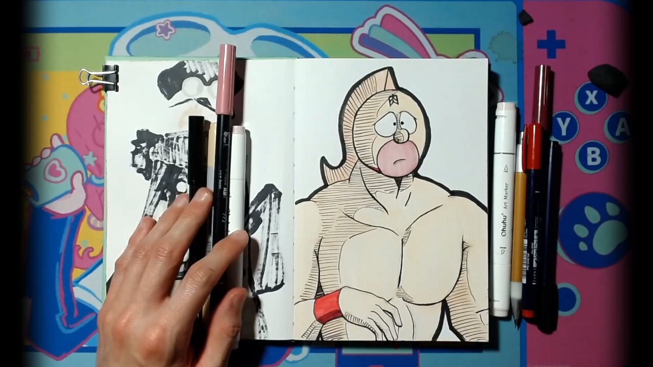 [KINNIKUMAN] Kinnikuman: Pencil Sketch to Full Color