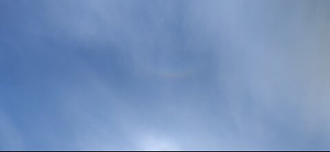 25.4.2025: Sun halo, upside-down rainbow?