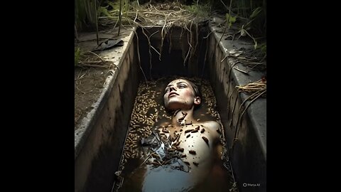 taking a bath