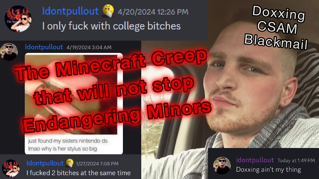 This Creep Will Not Stop Endangering Kids in Minecraft!