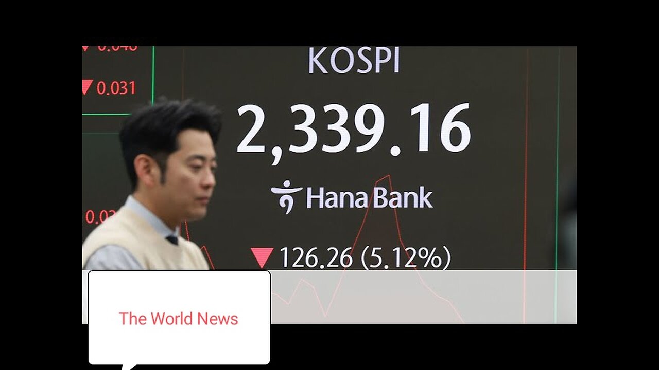 Asian shares slump as shockwaves from Trump tariffs rock global markets | BBC News