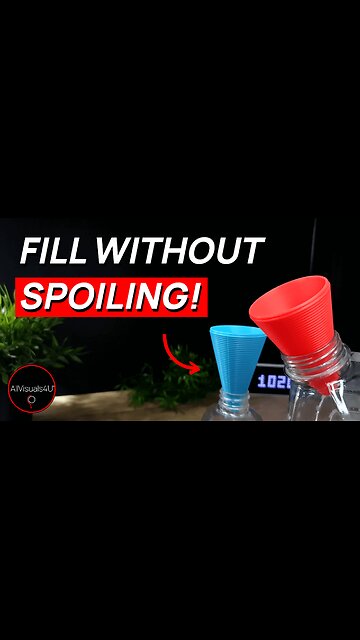 🍼 Handy 3D Prints - Bottle Filler - Bottle Filling - Practical 3D Prints | #Shorts