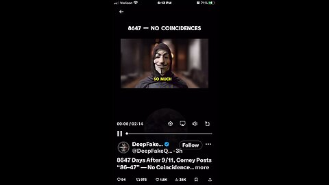 8647 Days After 9/11, Comey Posts “86–47” — No Coincidences