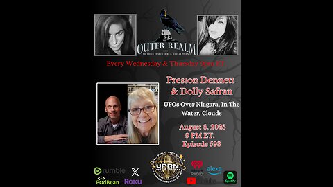 UFOs Over Niagara, In The Clouds, In The Ocean, "Sky Cities" with Preston Dennett & Dolly Safran