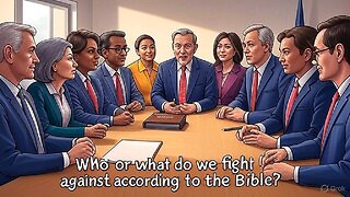 Who or what do we fight against according to the Bible?