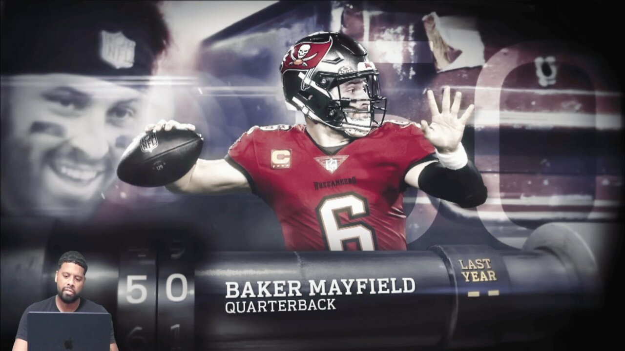CHANNELADRIANTV Reacts | 50: Baker Mayfield(QB, Buccaneers) | Top 100 Players of 2025