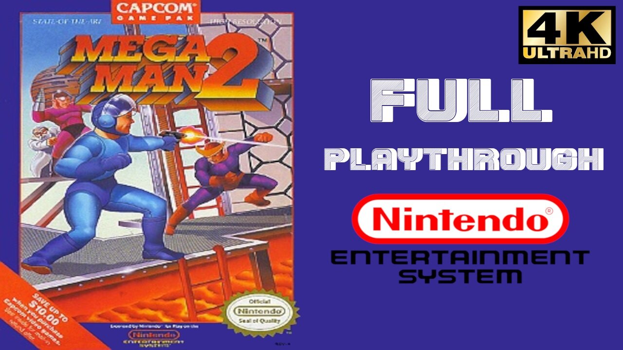 Mega Man 2 - Nintendo - Full Playthrough