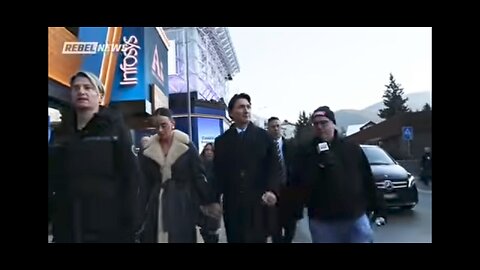 EZRA LEVANT CONFRONTS TRUE-DOH AT DAVOS