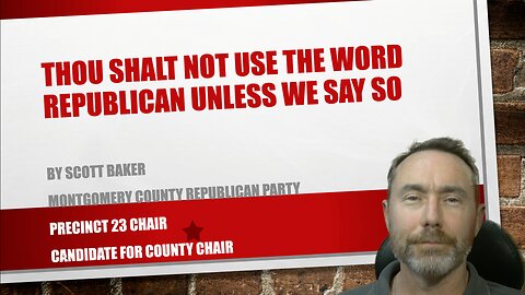 Thou Shalt Not Use The Word Republican