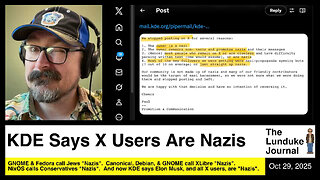 KDE Says X Users Are Nazis