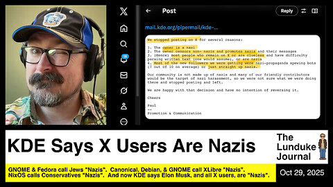 KDE Says X Users Are Nazis