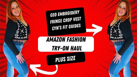 GORGLITTER Geo Embroidery Fringe Vest: Boho Chic Meets Modern Style #amazonfashion #plussize