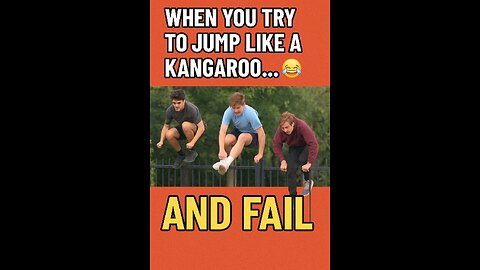 When You Try to Jump Like a Kangaroo… and Fail 😂 | Funny Fence Challenge