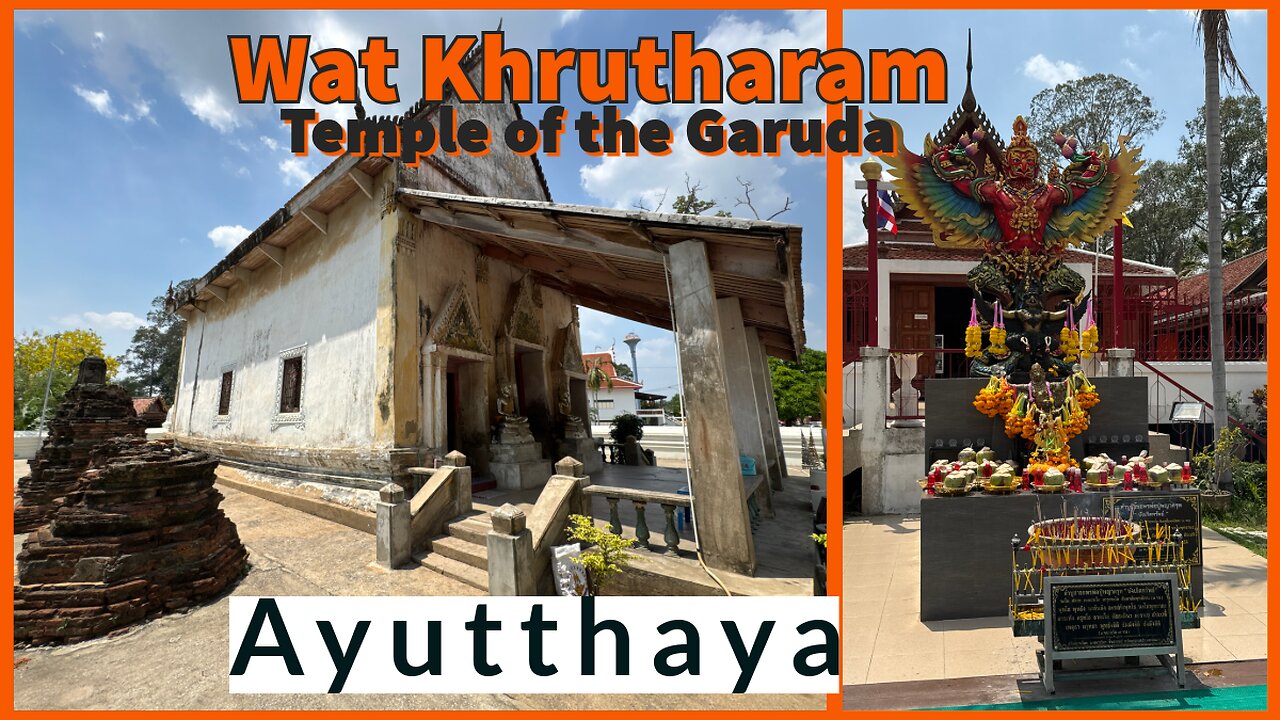 Wat Khrutharam Monastery of the Garuda วัดครุธาราม - 14th Century Temple - Ayutthaya Temple 2025
