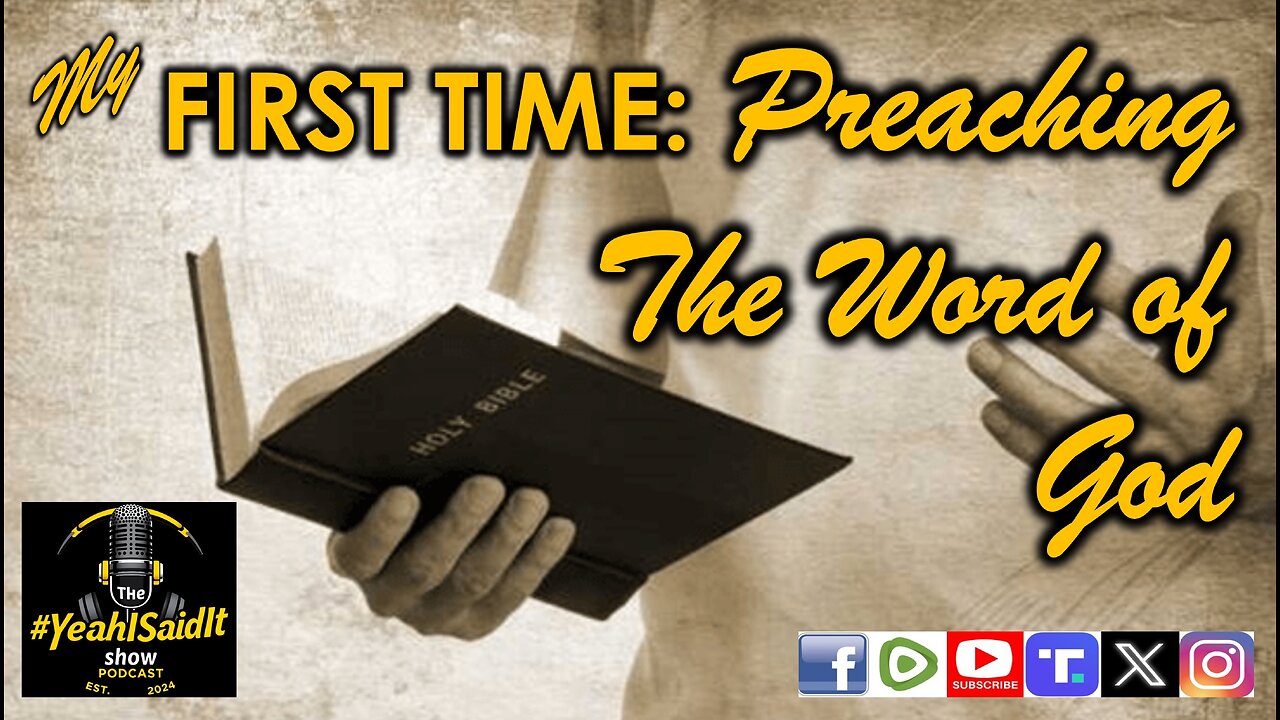 My First Sermon