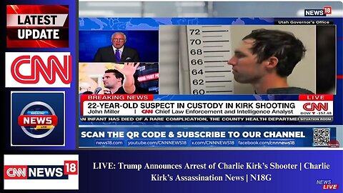LIVE: Trump Announces Arrest of Charlie Kirk’s Shooter | Charlie Kirk’s Assassination News | N18G
