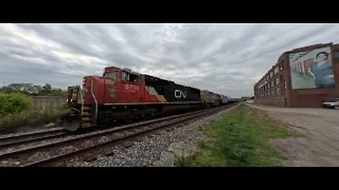 CSX B774 Tanker Train with CN Power from Cuyahoga Falls, Ohio September 13, 2025