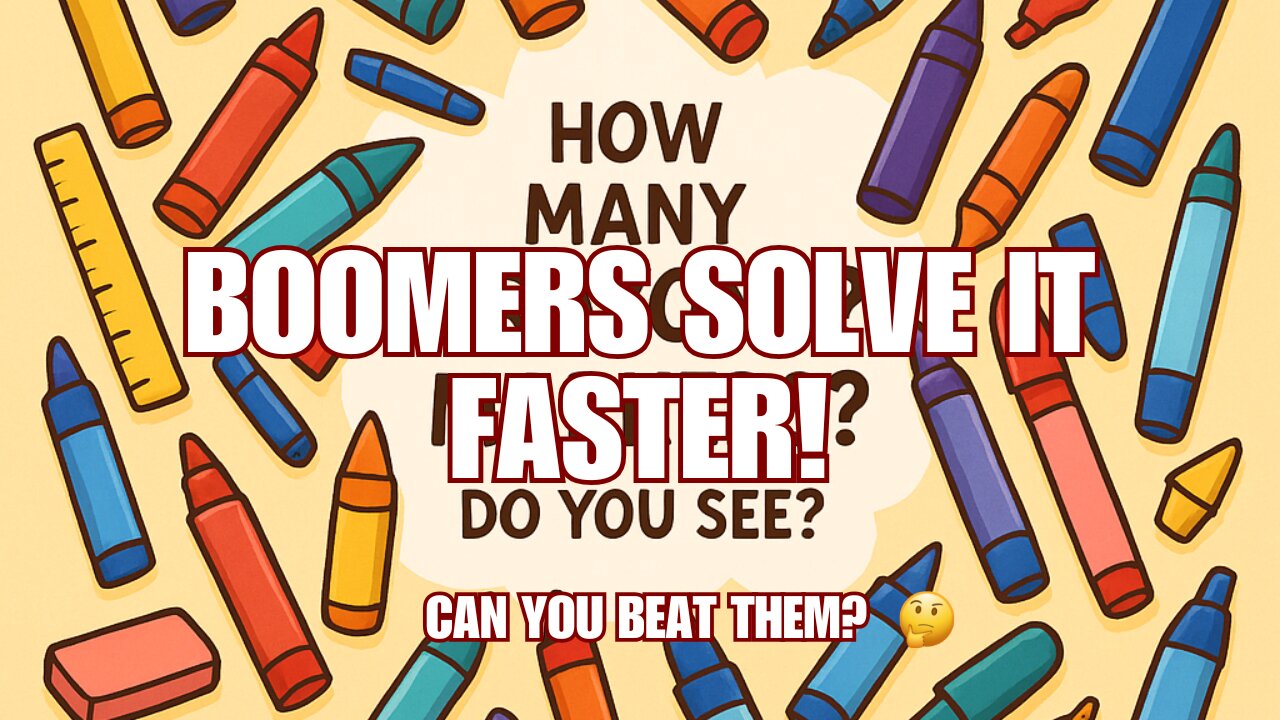 🎨🖍️ How many crayons and markers can YOU count?