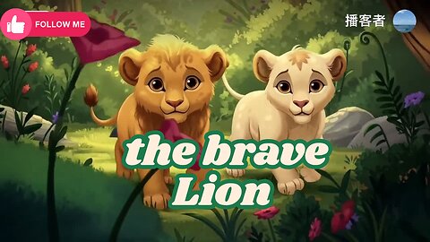 The brave lion king kids cartoon rhymes fun and playful