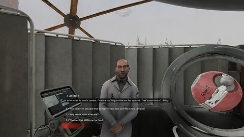 Russian scientist speaking English dialogue