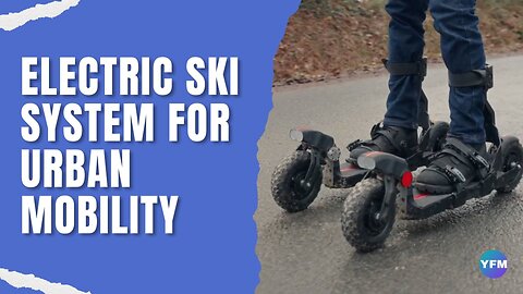 This electric ski system can reach speeds of 50 MPH