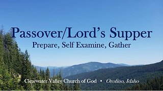 Passover/Lords Supper