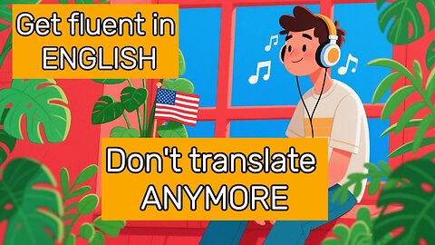 Don't TRANSLATE anymore and GET FLUENT in ENGLISH