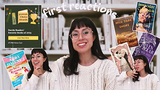 reacting to the goodreads choice awards 2025 nominees