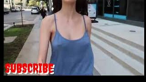 NO BRA CHALLENGE SEXY MODEL WALK 💦😍